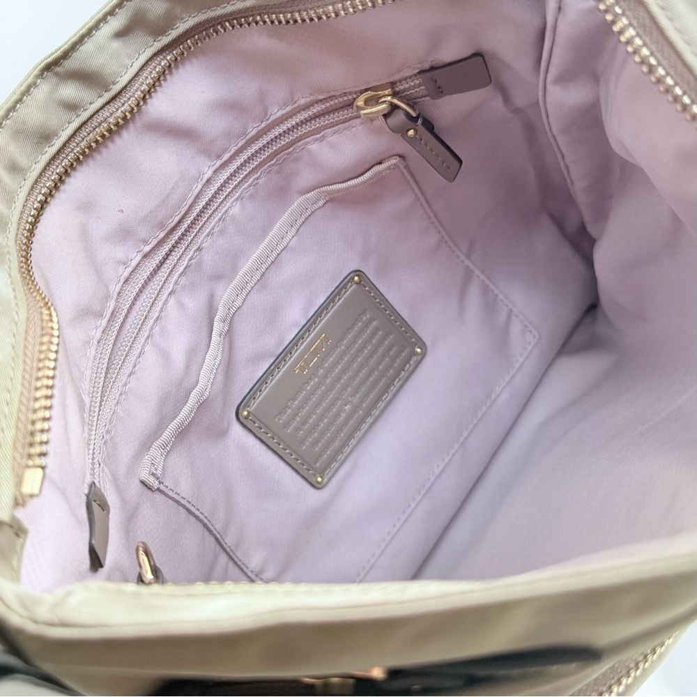 Tumi Voyageur Capri Crossbody Bag in Taupe / Beige / Khaki w/ Gold Hardware - Picture 8 of 16